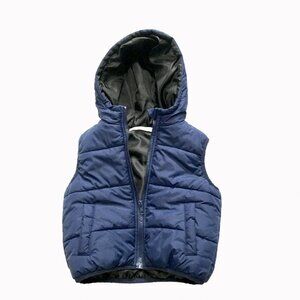 Boy's navy-blue puffer vest 18-24 months